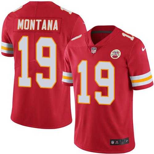 Nike Kansas City Chiefs #19 Joe Montana Red Team Color NFL Vapor Untouchable Limited Jersey,We sell and wholesale Nike Kansas City Chiefs #19 Joe Montana Red Team Color NFL Vapor Untouchable Limited Jersey on line form chian!